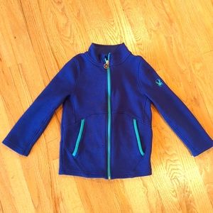 Spyder girls knit zip up sweatshirt size 7/8